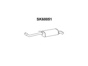 VENEPORTE SK60051 galinis duslintuvas 
 Išmetimo sistema -> Duslintuvas
6Q9253609AE, 6Q9253609AF, 6Q9253609AK