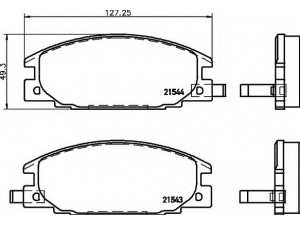 HELLA 8DB 355 016-341 stabdžių trinkelių rinkinys, diskinis stabdys 
 Techninės priežiūros dalys -> Papildomas remontas
8944611550, 8944832200, 8944832201