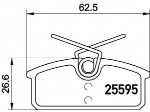 MINTEX MDB3286 stabdžių trinkelių rinkinys, diskinis stabdys 
 Techninės priežiūros dalys -> Papildomas remontas
440608195R