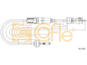 COFLE 15.1232 sankabos trosas 
 Dviratė transporto priemonės -> Kabeliai ir tachometro velenaai -> Sankabos trosas
2150F1, 2150Y4, 9620235580