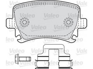 VALEO 598752 stabdžių trinkelių rinkinys, diskinis stabdys 
 Techninės priežiūros dalys -> Papildomas remontas
1K0698451, 1K0698451B, 1K0698451D