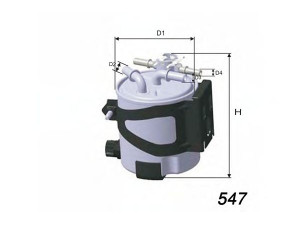 MISFAT M589 kuro filtras 
 Techninės priežiūros dalys -> Papildomas remontas
8200619866