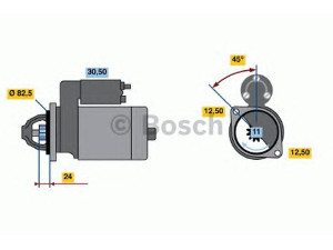 BOSCH 0 001 314 024 starteris