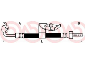 BREMBO T 24 104 stabdžių žarnelė 
 Stabdžių sistema -> Stabdžių žarnelės
6483797, 6510341, 6881658, 6941702