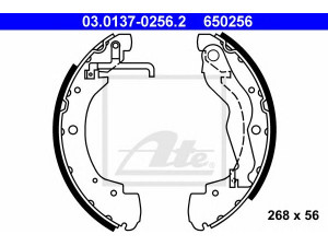 ATE 03.0137-0256.2 stabdžių trinkelių komplektas 
 Techninės priežiūros dalys -> Papildomas remontas
701 698 525, 701 698 525 A, 701 698 525 B
