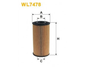 WIX FILTERS WL7478 alyvos filtras 
 Techninės priežiūros dalys -> Techninės priežiūros intervalai
263202F000, 263202F010, 263202F010
