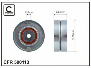CAFFARO 500113 kreipiantysis skriemulys, V formos rumbuotas diržas 
 Diržinė pavara -> V formos rumbuotas diržas/komplektas -> Laisvasis/kreipiamasis skriemulys
059 903 341, 059 903 341, 059 903 341