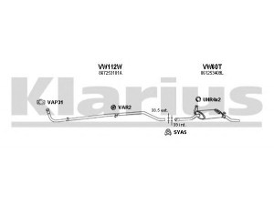 KLARIUS 930009U išmetimo sistema 
 Išmetimo sistema -> Išmetimo sistema, visa