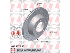 ZIMMERMANN 460.1570.20 stabdžių diskas 
 Stabdžių sistema -> Diskinis stabdys -> Stabdžių diskas
987 352 401 01
