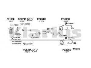 KLARIUS 631445U išmetimo sistema