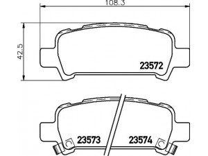 HELLA PAGID 8DB 355 009-401 stabdžių trinkelių rinkinys, diskinis stabdys 
 Techninės priežiūros dalys -> Papildomas remontas
32006220, 26696AG020, 26696FA010