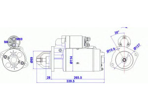 DELCO REMY 19024264 starteris 
 Elektros įranga -> Starterio sistema -> Starteris
51 26201 7153, 51262017095
