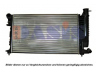 AKS DASIS 160025N radiatorius, variklio aušinimas 
 Aušinimo sistema -> Radiatorius/alyvos aušintuvas -> Radiatorius/dalys
1301JV, 1301S1, 1301S2