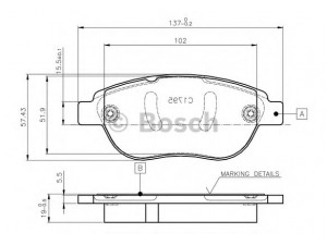 BOSCH 0 986 TB2 409 stabdžių trinkelių rinkinys, diskinis stabdys 
 Techninės priežiūros dalys -> Papildomas remontas
4252 35, 4252 53, 77364897, 4252 22