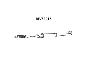 VENEPORTE MN72017 priekinis duslintuvas 
 Išmetimo sistema -> Duslintuvas
18302753113