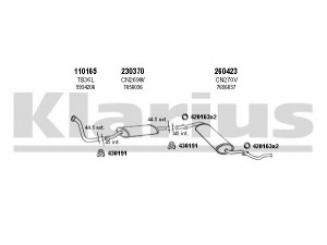 KLARIUS 330231E išmetimo sistema 
 Išmetimo sistema -> Išmetimo sistema, visa