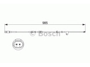 BOSCH 1 987 473 520 įspėjimo kontaktas, stabdžių trinkelių susidėvėjimas 
 Stabdžių sistema -> Susidėvėjimo indikatorius, stabdžių trinkelės
34 35 6 792 567