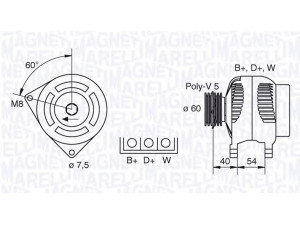 MAGNETI MARELLI 063341730010 kintamosios srovės generatorius 
 Elektros įranga -> Kint. sr. generatorius/dalys -> Kintamosios srovės generatorius
1015821, 1018873, 1066047, 1066407