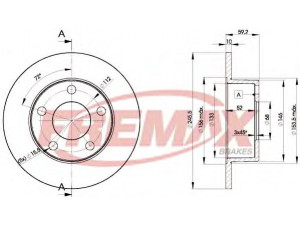 FREMAX BD-4011 stabdžių diskas 
 Stabdžių sistema -> Diskinis stabdys -> Stabdžių diskas
437 615 601