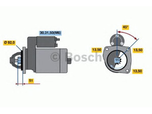 BOSCH 0 001 371 014 starteris