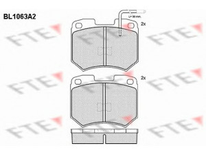 FTE BL1063A2 stabdžių trinkelių rinkinys, diskinis stabdys 
 Techninės priežiūros dalys -> Papildomas remontas
431 698 151, 431 698 151 A, 431 698 151 K