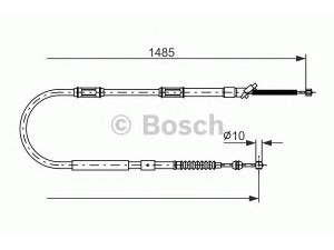 BOSCH 1 987 477 998 trosas, stovėjimo stabdys 
 Stabdžių sistema -> Valdymo svirtys/trosai
46430 18030