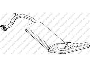 BOSAL 163-461 galinis duslintuvas 
 Išmetimo sistema -> Duslintuvas
18307-SH3-307, 18307-SH3-J23, 18307-SH3-J25