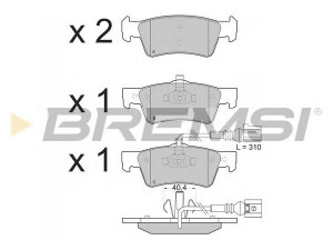 BREMSI BP3372 stabdžių trinkelių rinkinys, diskinis stabdys 
 Techninės priežiūros dalys -> Papildomas remontas
7H8698451, 7L6698451, 7L6698451C
