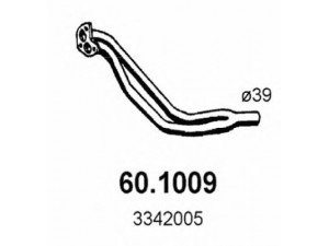 ASSO 60.1009 išleidimo kolektorius 
 Išmetimo sistema -> Išmetimo vamzdžiai
3203935, 3286922, 3296795, 3342005