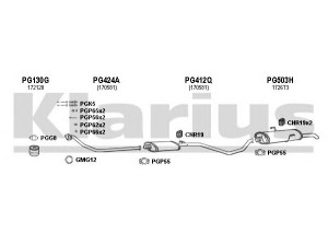 KLARIUS 630478U išmetimo sistema 
 Išmetimo sistema -> Išmetimo sistema, visa