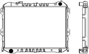 SAKURA  Automotive 1301-0204 radiatorius, variklio aušinimas