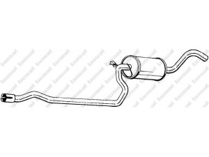 BOSAL 285-045 vidurinis duslintuvas 
 Išmetimo sistema -> Duslintuvas
1018856, 6198174