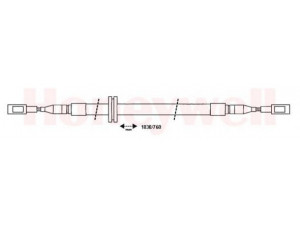 BENDIX 432713B trosas, stovėjimo stabdys 
 Stabdžių sistema -> Valdymo svirtys/trosai
3271577, 32715770, 32715773