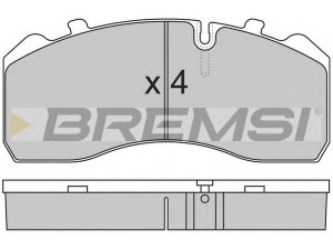 BREMSI BP7284 stabdžių trinkelių rinkinys, diskinis stabdys 
 Techninės priežiūros dalys -> Papildomas remontas
M91000101, MDP9002, 1087988, M91000101