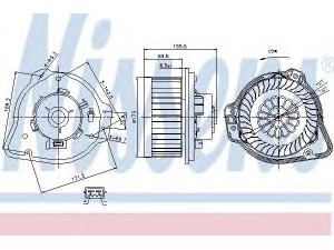 NISSENS 87020 vidaus pūtiklis 
 Šildymas / vėdinimas -> Orpūtė/dalys
30755485, 9002318, 9166020, 9171429