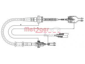 METZGER 18.0035 sankabos trosas 
 Dviratė transporto priemonės -> Kabeliai ir tachometro velenaai -> Sankabos trosas
307701M200, 307702M115
