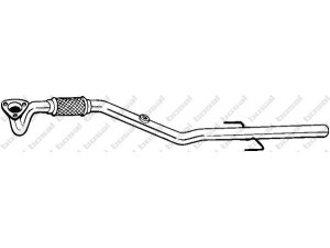 BOSAL 850-121 išleidimo kolektorius 
 Išmetimo sistema -> Išmetimo vamzdžiai
13229909, 58 54 448
