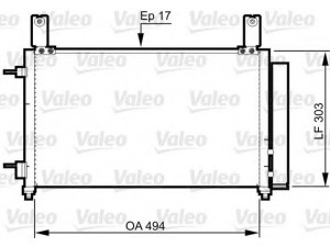 VALEO 814358 kondensatorius, oro kondicionierius 
 Oro kondicionavimas -> Kondensatorius
96591582, 96658674, 96663729