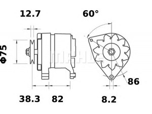MAHLE ORIGINAL MG 341 kintamosios srovės generatorius
3976608, 8113097, 19279, 2871A651