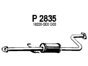 FENNO P2835 vidurinis duslintuvas 
 Išmetimo sistema -> Duslintuvas
18220-SE0G01, 18220-SE0G02, 18220-SE0G03