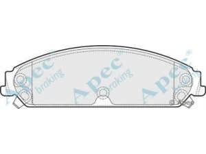 APEC braking PAD1557 stabdžių trinkelių rinkinys, diskinis stabdys 
 Techninės priežiūros dalys -> Papildomas remontas
05142558AA, 05142559AA, 5142558AA