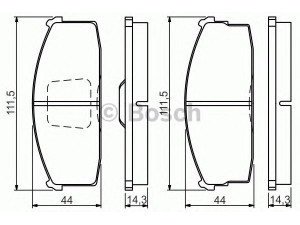 BOSCH 0 986 494 530 stabdžių trinkelių rinkinys, diskinis stabdys 
 Techninės priežiūros dalys -> Papildomas remontas
41060 06F87, 41060 06F89, 41060 11L25