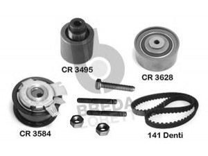 BREDA  LORETT KCD0056 paskirstymo diržo komplektas 
 Techninės priežiūros dalys -> Papildomas remontas
038109244J, 03G 198 119, 03G109243
