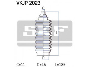 SKF VKJP 2023 gofruotoji membrana, vairavimas 
 Vairavimas -> Gofruotoji membrana/sandarinimai
32 13 1 092 876