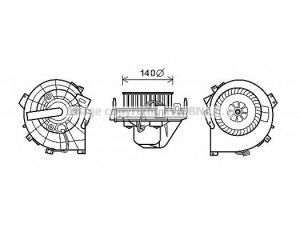 AVA QUALITY COOLING OL8614 elektrovariklis, vidinis pūtiklis 
 Šildymas / vėdinimas -> Orpūtė/dalys
1845223, 24436990, 24436990