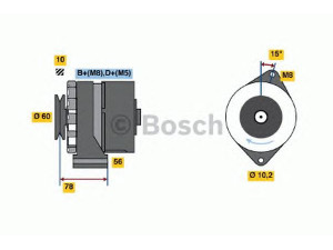 BOSCH 0 986 034 520 kintamosios srovės generatorius 
 Elektros įranga -> Kint. sr. generatorius/dalys -> Kintamosios srovės generatorius
036 903 027 E, 036 903 017 KX, 036 903 025 A
