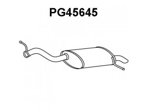 VENEPORTE PG45645 galinis duslintuvas 
 Išmetimo sistema -> Duslintuvas
1726TH, 1730A6, 9800525080