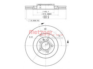 METZGER 25234 V stabdžių diskas 
 Dviratė transporto priemonės -> Stabdžių sistema -> Stabdžių diskai / priedai
8E0 615 301 K, 8E0 615 301 T