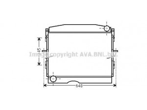 AVA QUALITY COOLING DN2326 radiatorius, variklio aušinimas