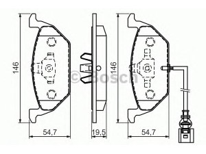 BOSCH 0 986 494 524 stabdžių trinkelių rinkinys, diskinis stabdys 
 Techninės priežiūros dalys -> Papildomas remontas
1K0 698 151 F, 1J0 698 151 D, 1K0 698 151 F